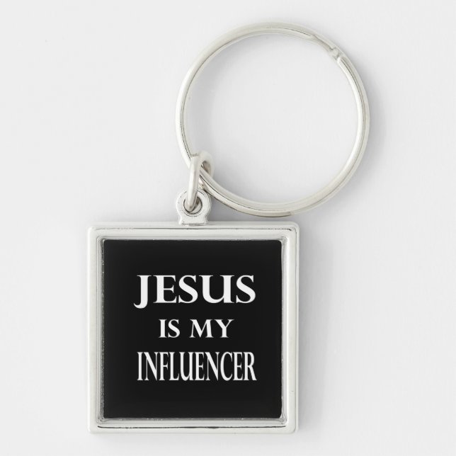 Porte-clés Religion - Jésus est mon influenceur (Devant)