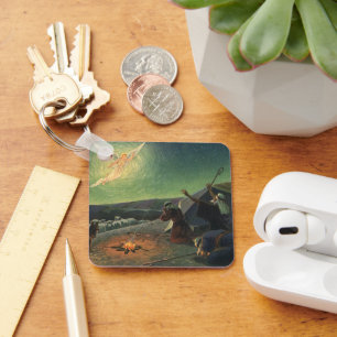 Porte-clés Religion vintage, Annonciation aux bergers