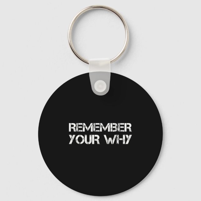 Porte-clés Remember Your Why  (Recto)