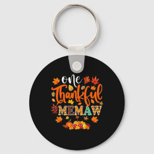 Porte-clés Remerciements Memaw Fun Automne Thanksgiving Autom