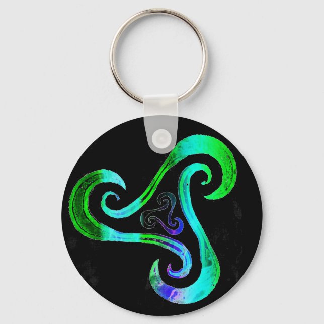 Porte-clés Remorque celtic triskele (Recto)