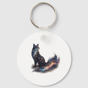 Porte-clés Renard Céleste Animal Fantastique Cosmique