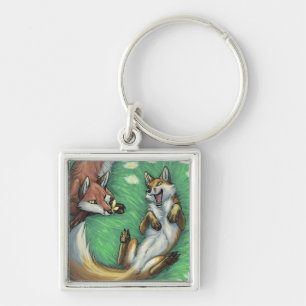 Porte-clés Renards espiègles