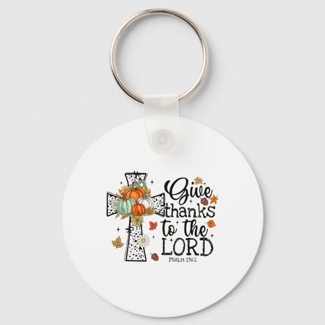 Porte-clés Rendez Grâce Au Seigneur  (Recto)