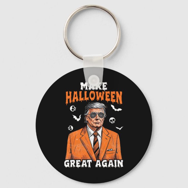 Porte-clés Rendez Halloween Great Again Donald Trump Fantomat (Recto)
