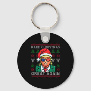 Porte-clés Rendez Noël à nouveau génial-trump Noël Drôle