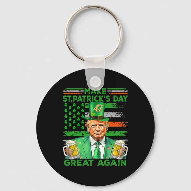Porte-clés Rendre à la Saint Patrick sa grande fête le drapea (Recto)