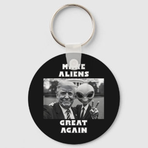 Porte-clés Rendre La Grande Aux Aliens. Trump Et Extraterrest
