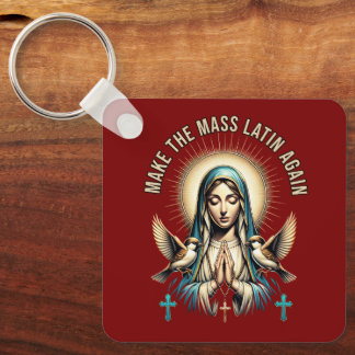 Porte-clés Rendre la messe latine Vierge Marie Porte - clé