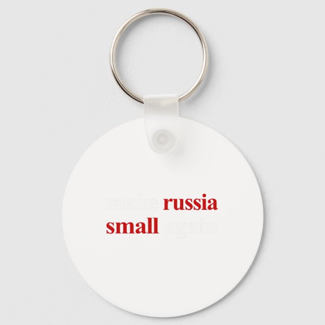 Porte-clés Rendre la Russie plus petite, refaire la Russie 1 (Recto)