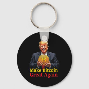 Porte-clés Rendre le Bitcoin grand à nouveau Trump Bitcoin Cr