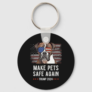 Porte-clés Rendre les animaux en sécurité Boxer Dog Trump 202