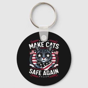 Porte-clés Rendre les chats sûrs à nouveau Trump Chats Pour T