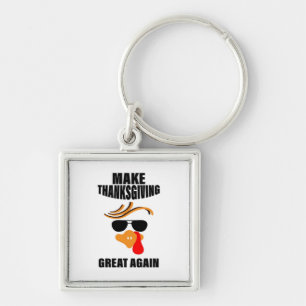 Porte-clés Rendre Thanksgiving super à nouveau, Drôle Turquie