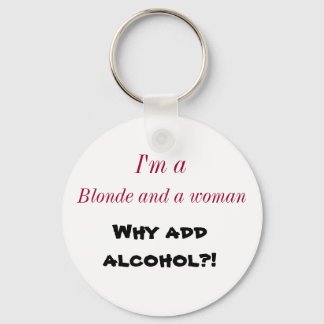 Porte-clés Renee Moller Why Add Alcohol? key chain