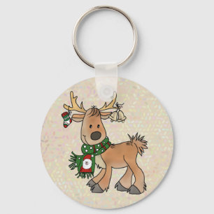 Porte-clés Renne de Noël