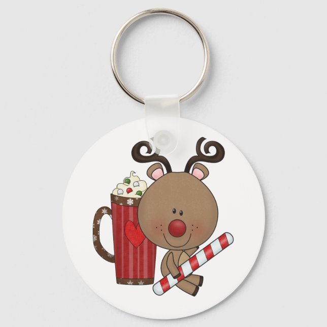 Porte-clés Renne de Rudy avec du cacao (Recto)