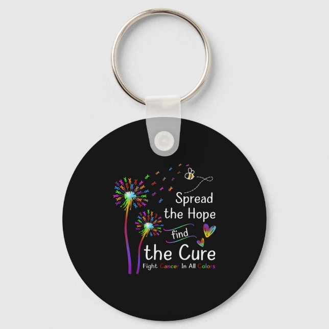 Porte-clés Répandre L'Espoir Trouver Les Couleurs Cures Cance (Recto)