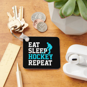 Porte-clés Répéter le hockey du sommeil