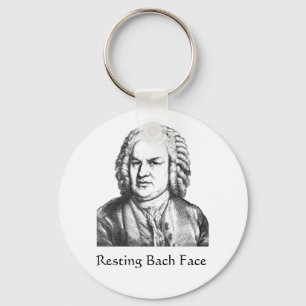 Porte-clés Repose Bach Face Compositeur de musique classique