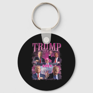 Porte-clés Reprenez l'Amérique, Daddle à la maison Trump rose