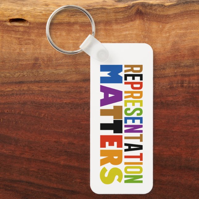 Porte-clés Représentation Fait Une Différence Arc-en-ciel Div (Recto)
