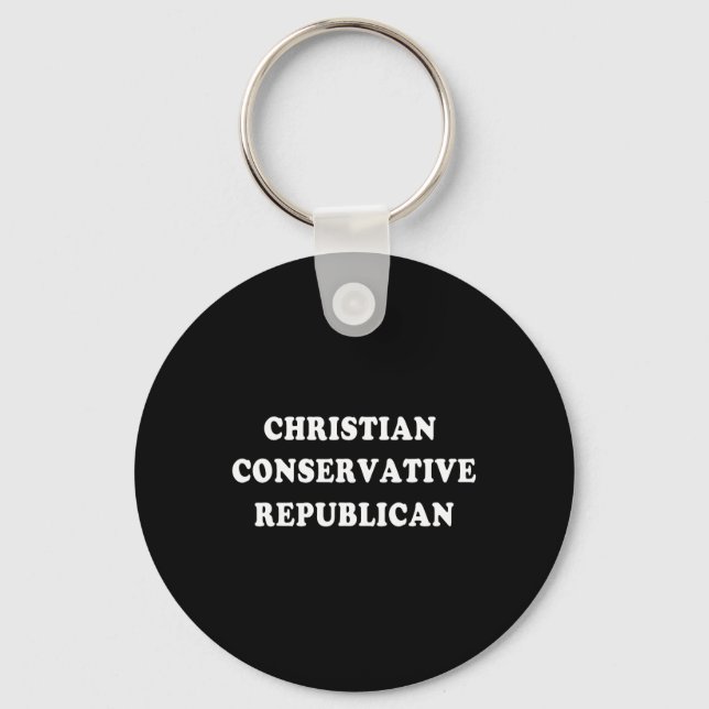 Porte-clés Républicain conservateur chrétien  (Recto)