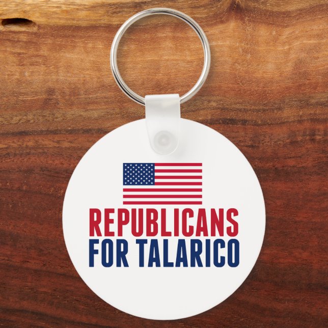 Porte-clés Républicains pour Talarico Élection 2026 (Recto)