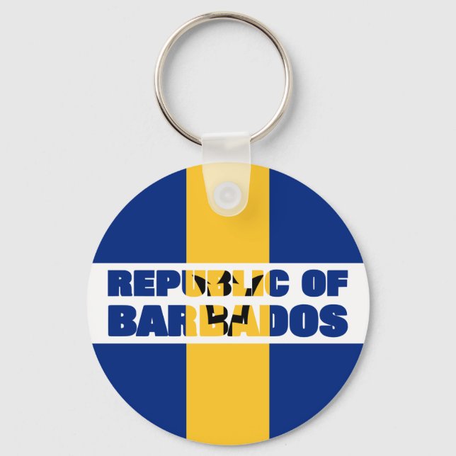 PORTE-CLÉS RÉPUBLIQUE DE BARBADOS (Recto)