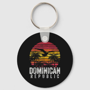 Porte-clés République Dominicaine Vintage Ile Rétro Hommes Fe