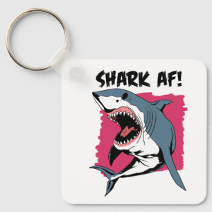 Porte-clés Requin AF ! Amateurs de requins Design graphique