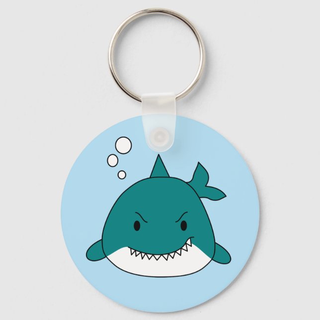 Porte-clés Requin de dessin animé (Recto)