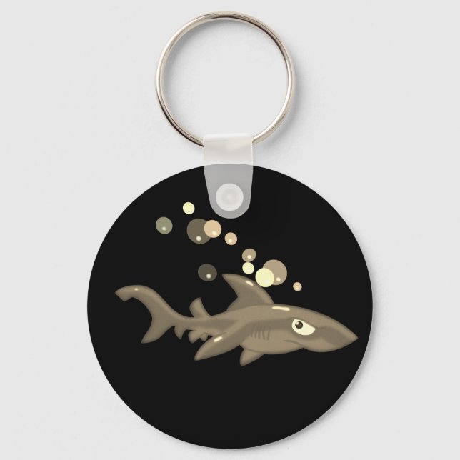 Porte-clés Requin doré foncé (Recto)
