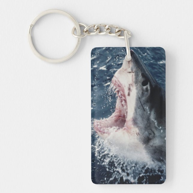 Porte-clés Requin élevé bouche ouverte (Devant)