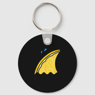 Porte-clés Requin Kawaii Citron Citron Drôle Famille Été