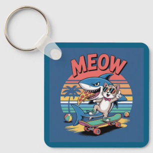 Porte-clés Requin-pizza