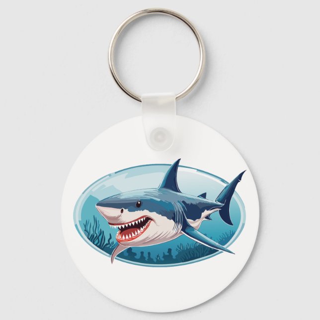 Porte-clés Requin Terrifiant (Recto)