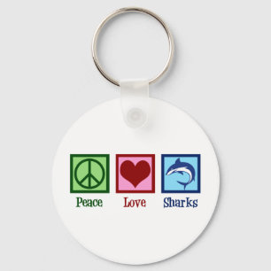 Porte-clés Requins Peace Love