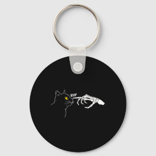 Porte-clés Rero Vintage Chat Noir Squelette Boop Hallowee