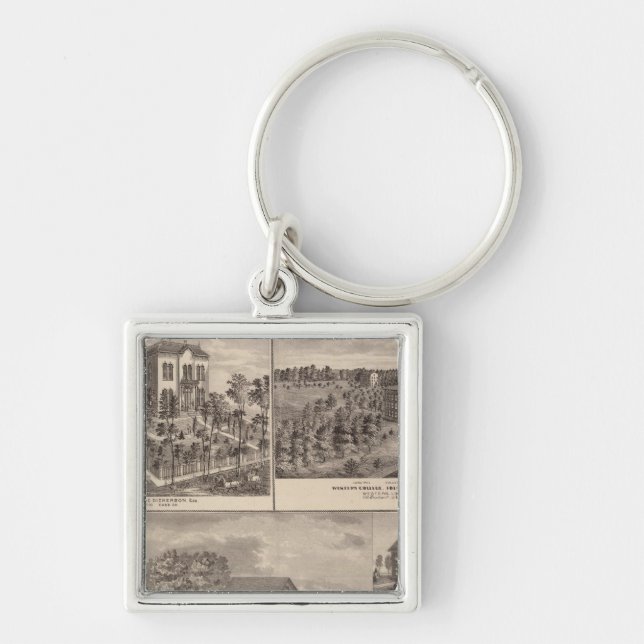 Porte-clés Résidence et Western College de Marshalltown (Devant)