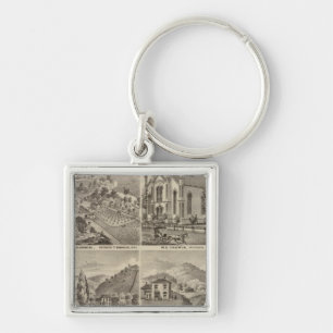 Porte-clés Résidences, Fermes, Brasserie et Stable, Minnesot