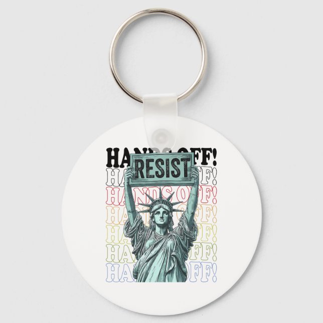 Porte-clés Résiste Statue De La Liberté Mains Hors Prot (Recto)
