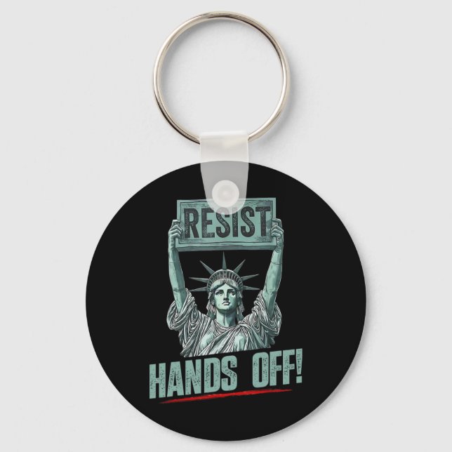 Porte-clés Résiste Statue De La Liberté Mains Hors Prot (Recto)