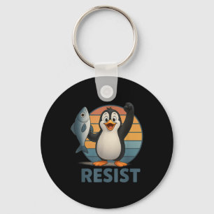 Porte-clés Résister À L'Activisme Des Penguins De Pingouin Ma