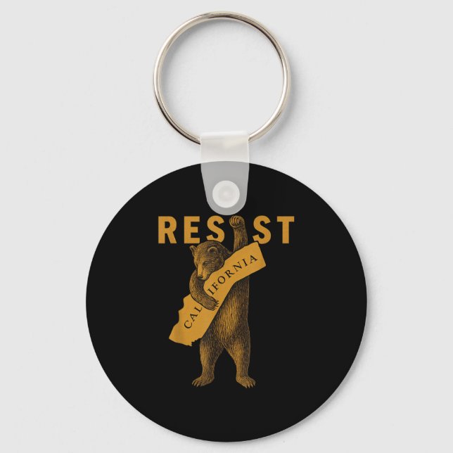 Porte-clés Résister à l'ours de Californie  (Recto)