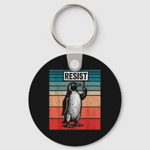 Porte-clés Résistez Aux Penguins Contre Les Tarifs Trump Drôl