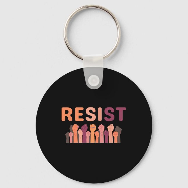 Porte-clés Résistez D'Abord À Faire Partie De La Résistance A (Recto)