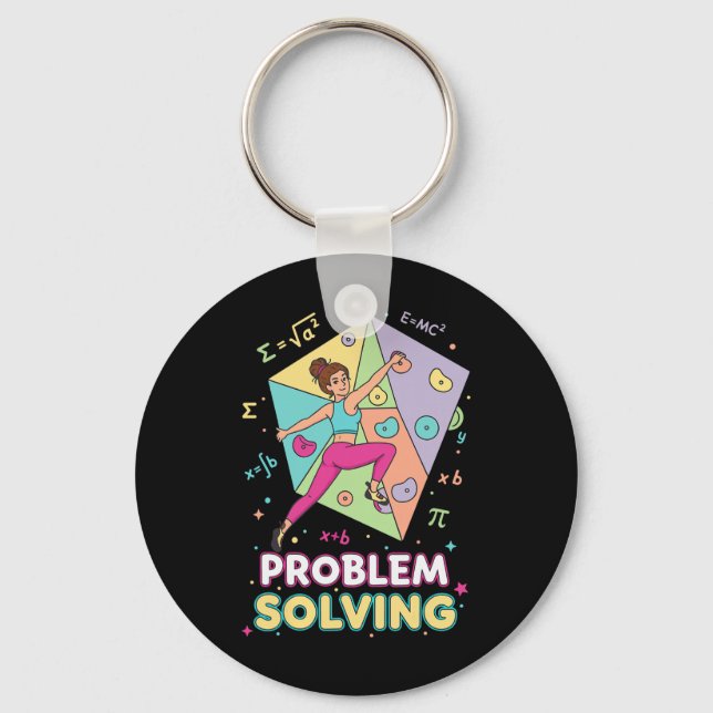 Porte-clés Résolution de problèmes Escalade Math Amusement Ro (Recto)