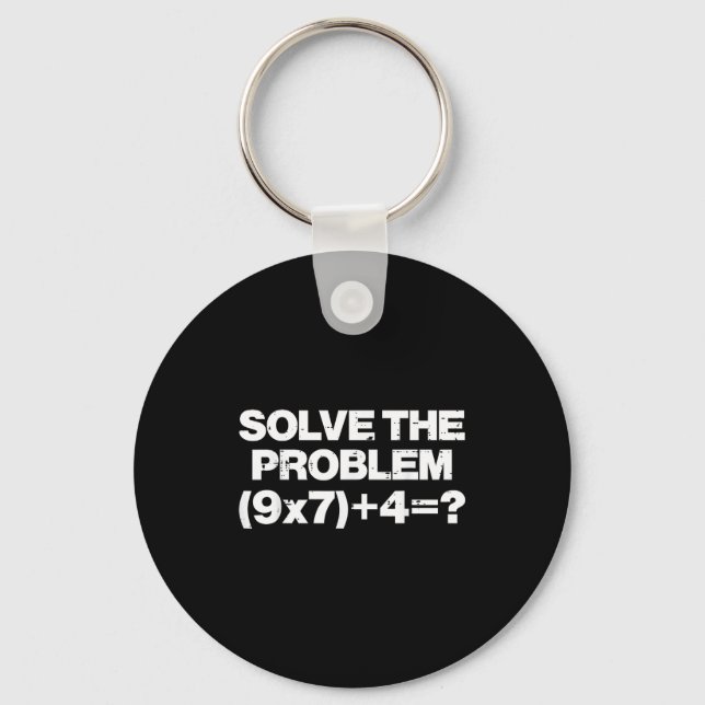 Porte-clés Résoudre Le Problème Math 67 Mème 6 7 Costume Enfa (Recto)