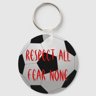 Porte-clés Respect All, Fear None Soccer Ball